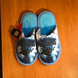 NWT Carolina Panthers ladies slippers